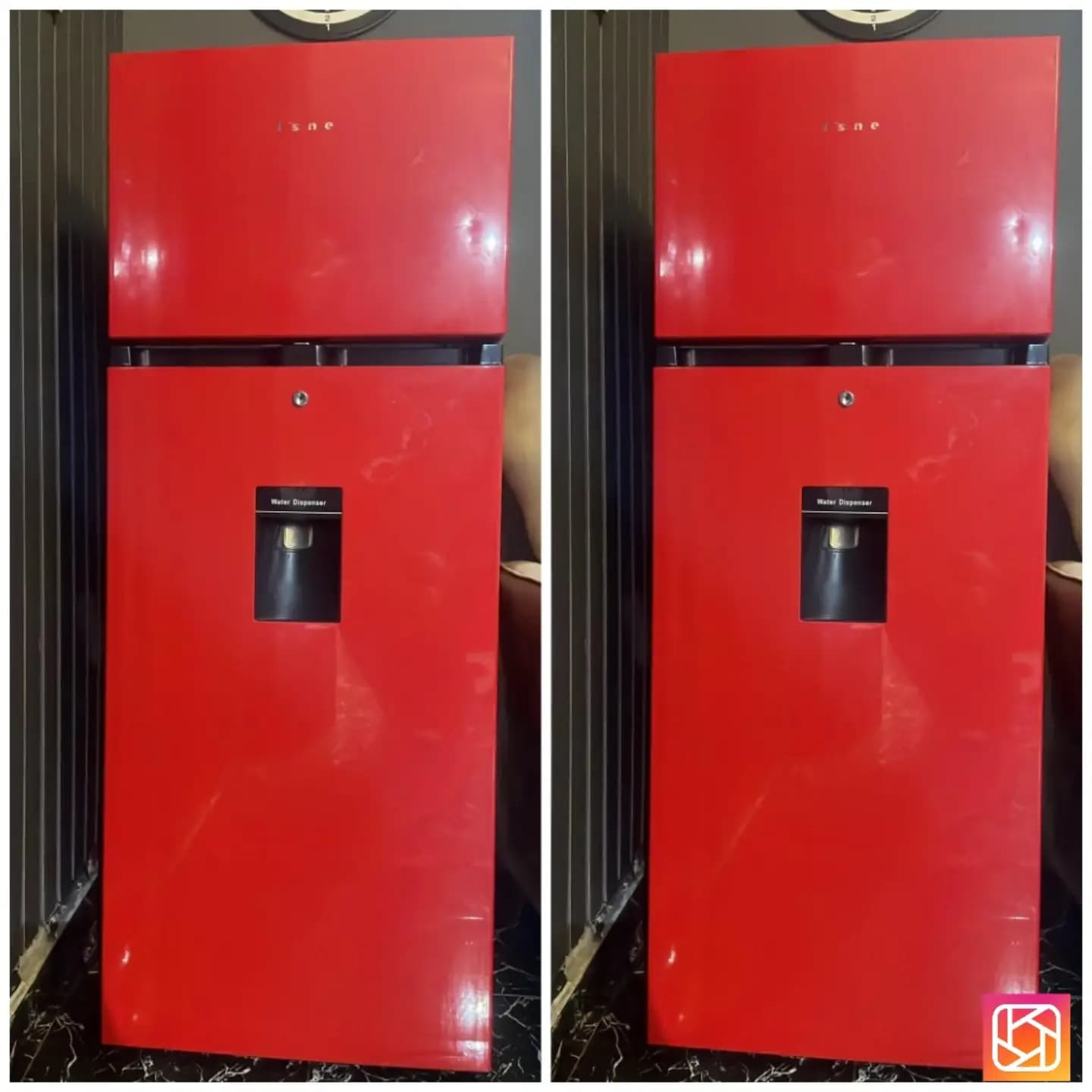 Hisense Double Door Refrigerator with Dispenser 204L