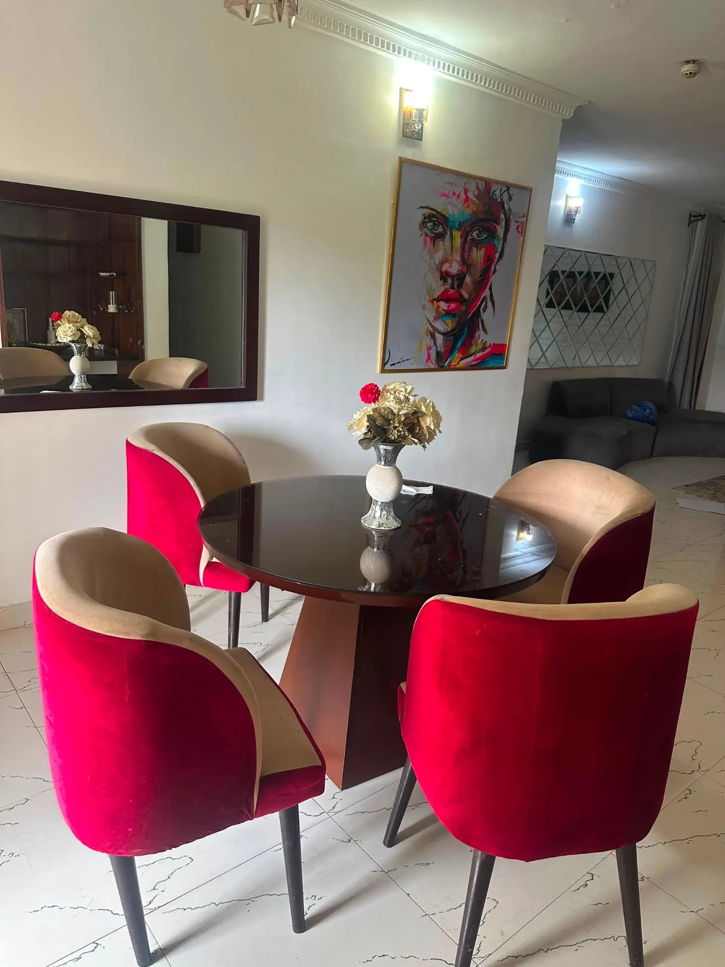 4 Seater Dining Table with Chairs
