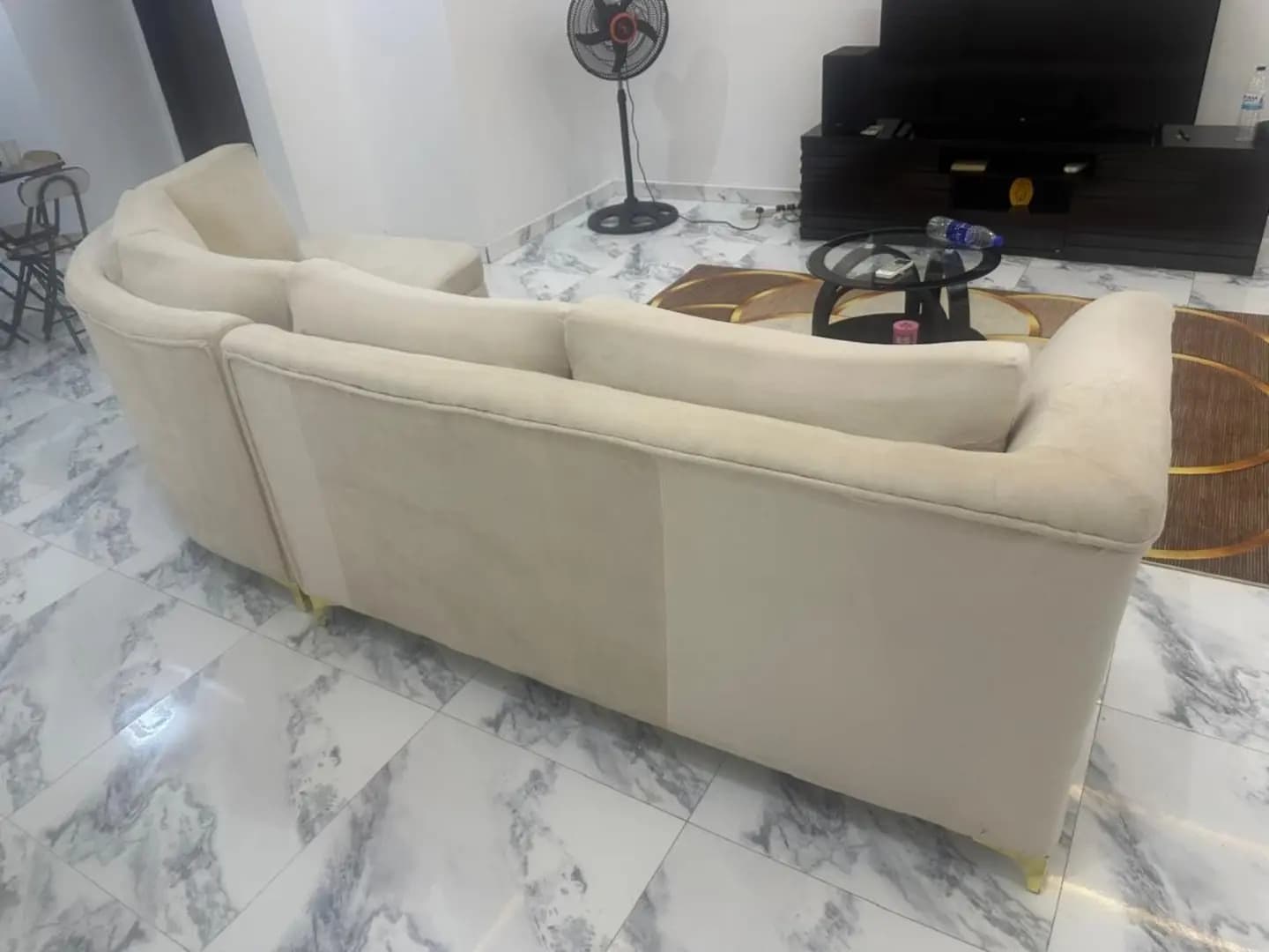 Curved Sofa with Single Sofa