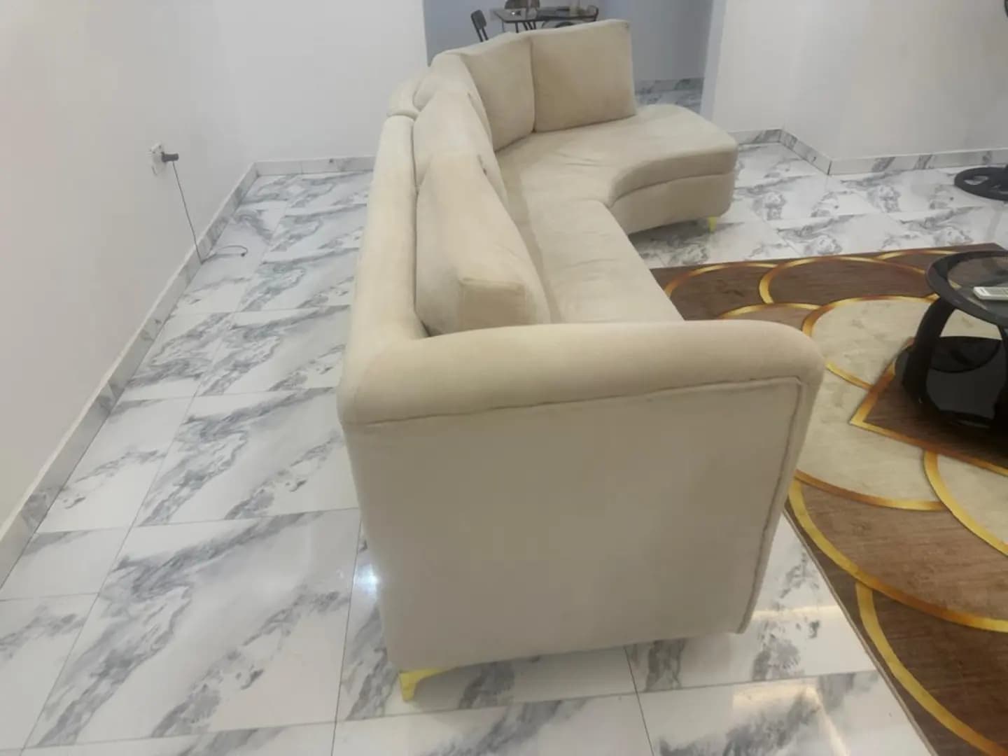 Curved Sofa with Single Sofa