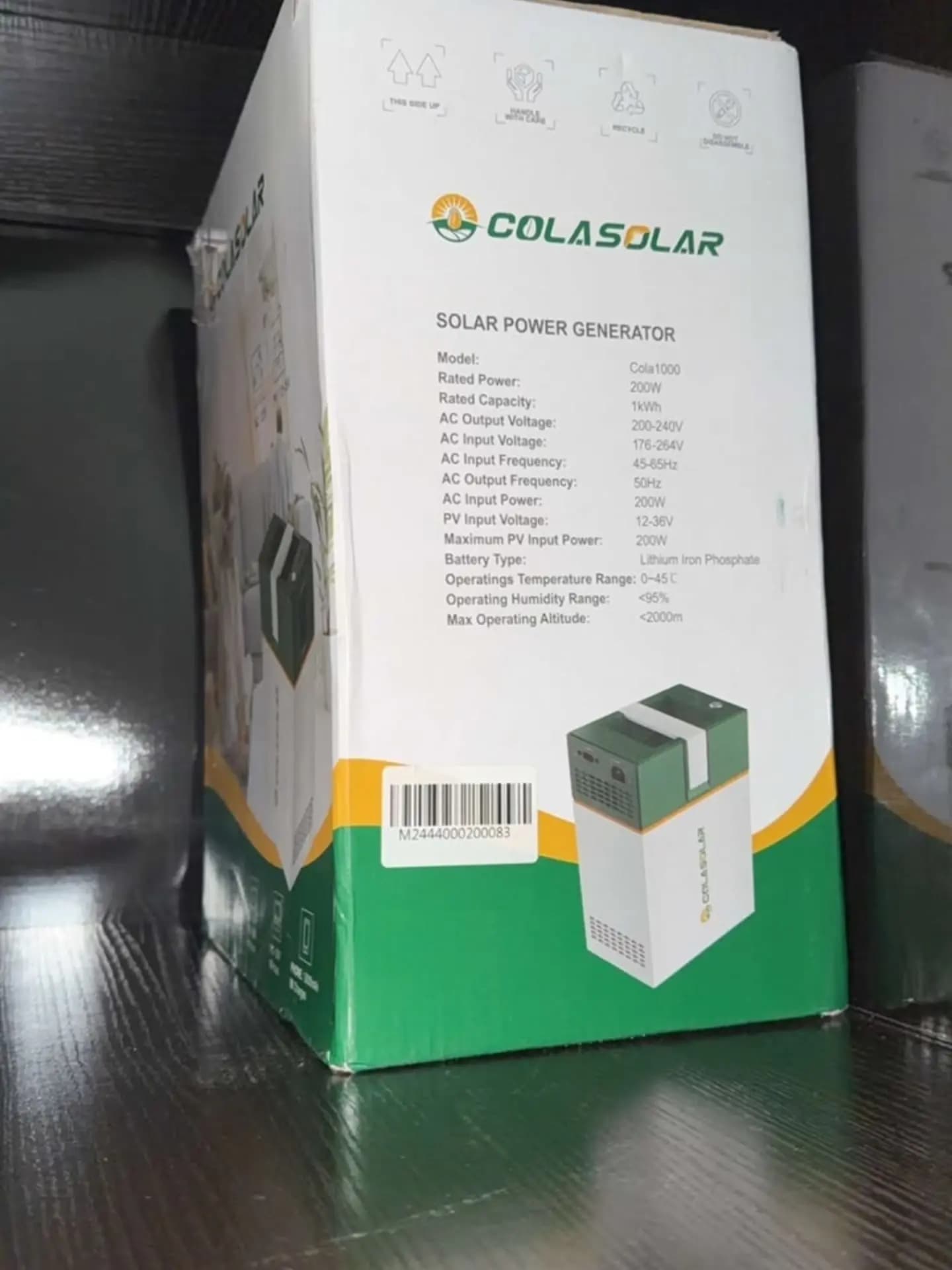 Cola Solar 1000kVA Generator