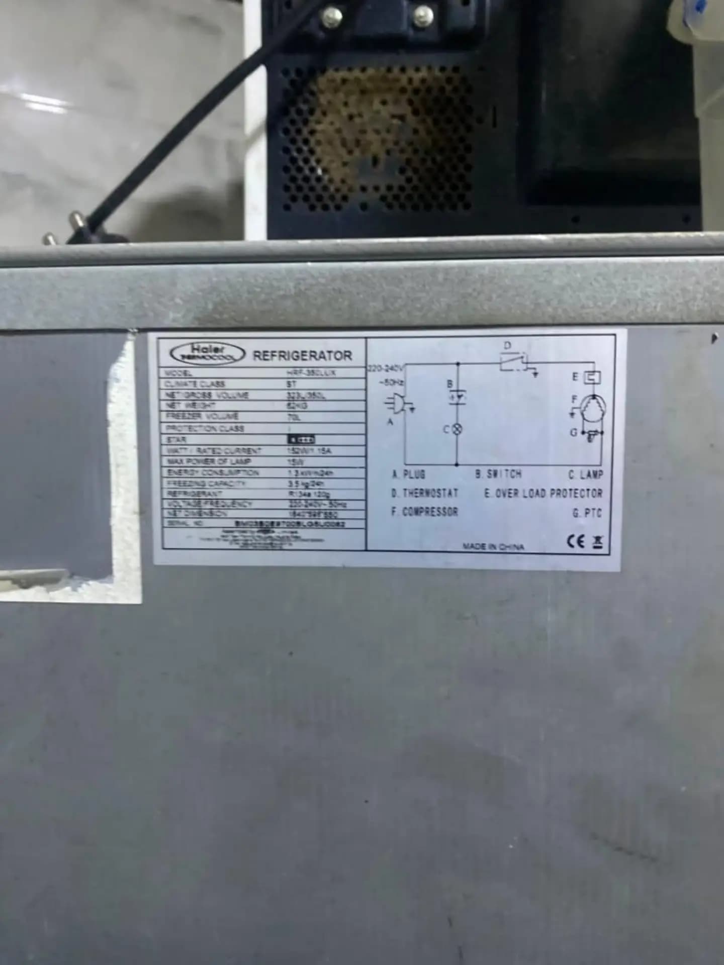 Haier Thermocool 323L Double Door Refrigerator