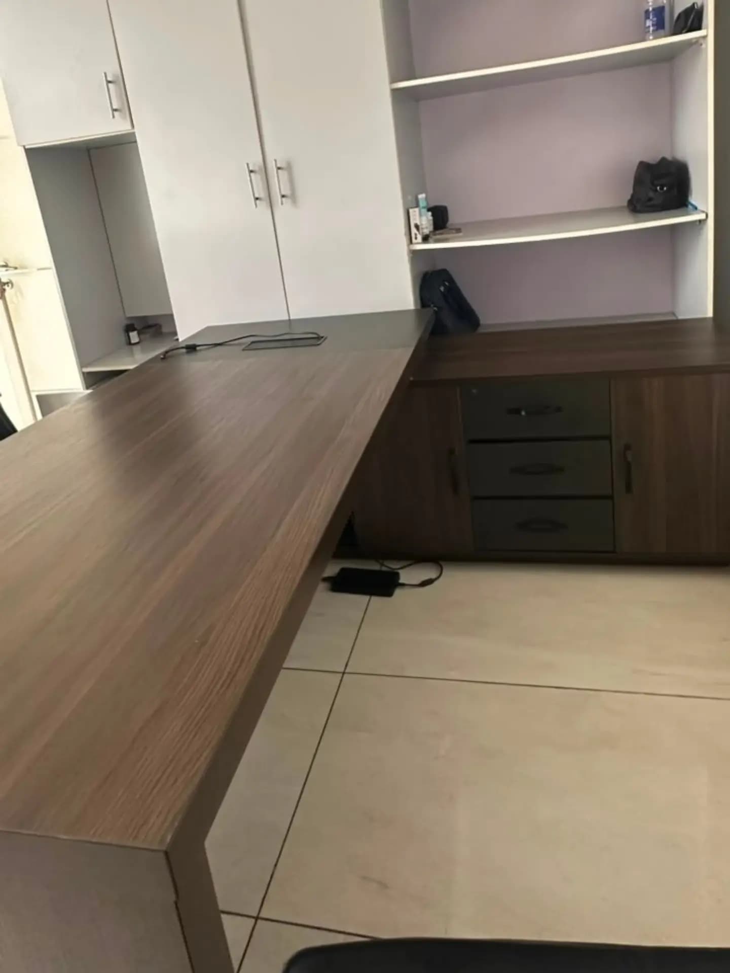 VAVAV L-Shaped Table with Drawer