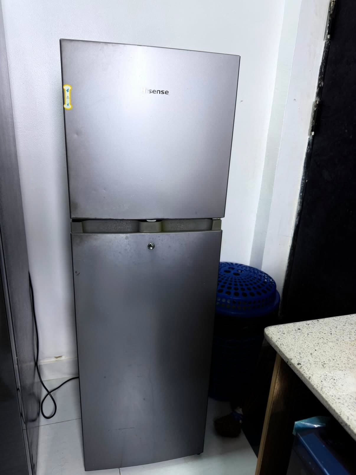 Used Hisense Double Door Refrigerator 165L