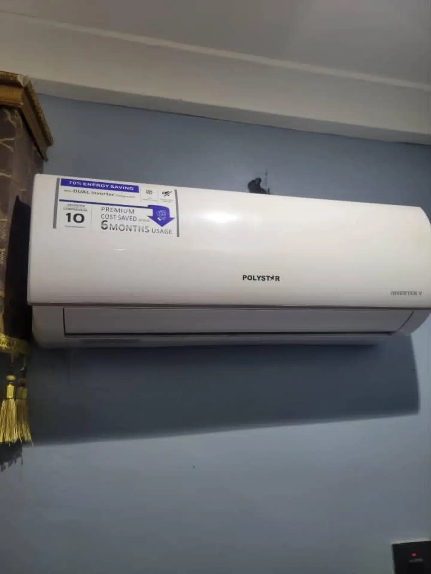 Used Polystar 1.5HP Inverter AC with Remote