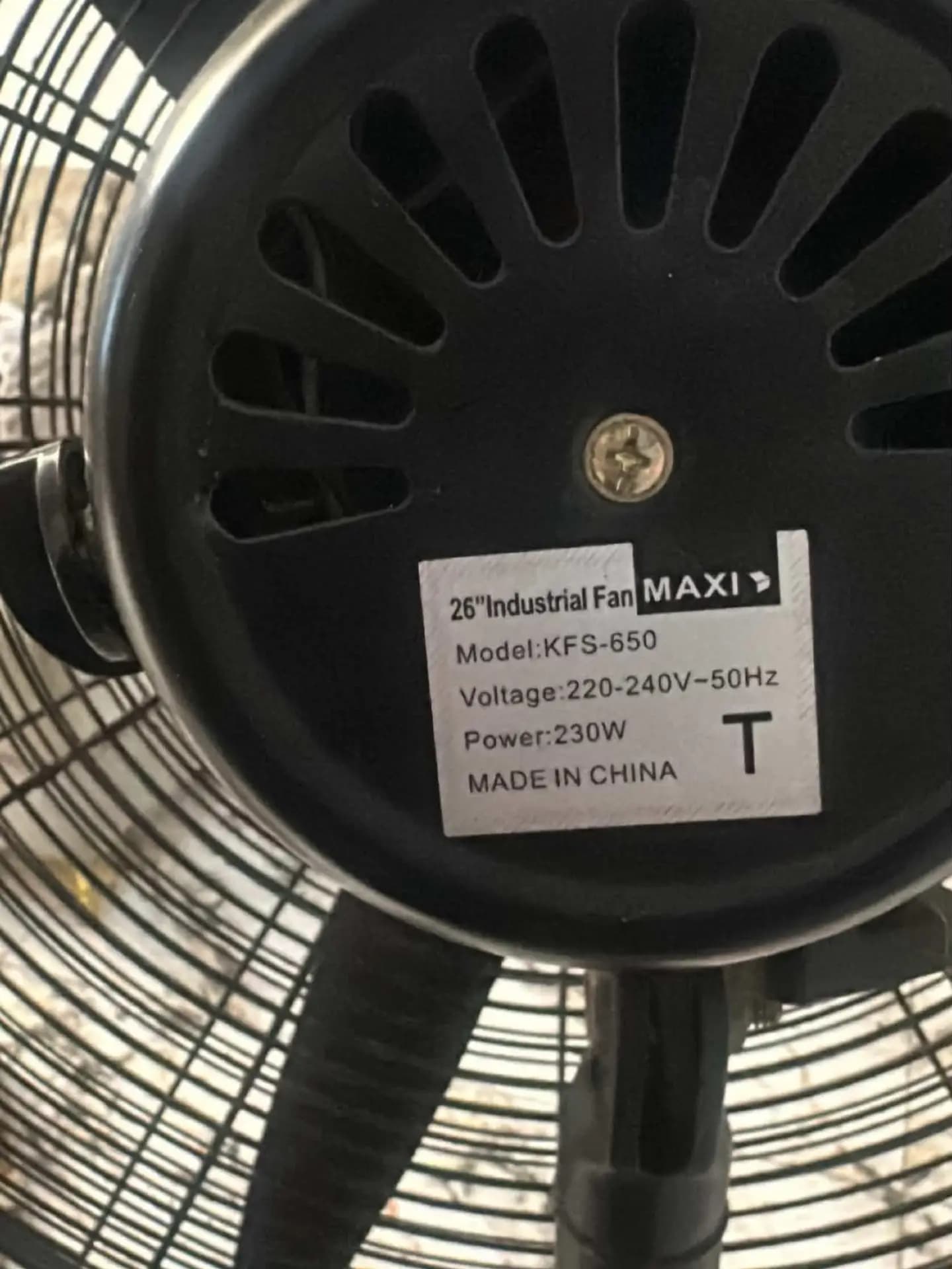 Maxi 26 Inches Industrial Fan