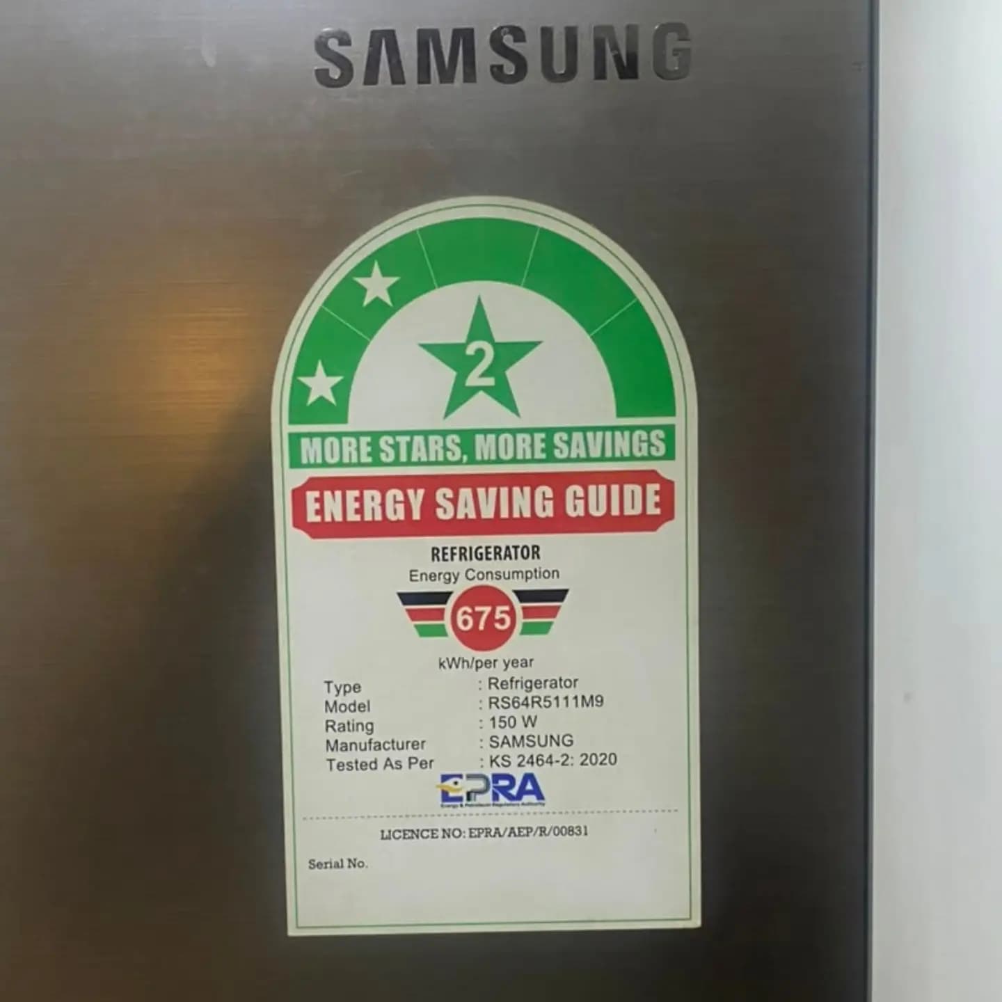 Samsung Side by Side Refrigerator 614L with Dispenser