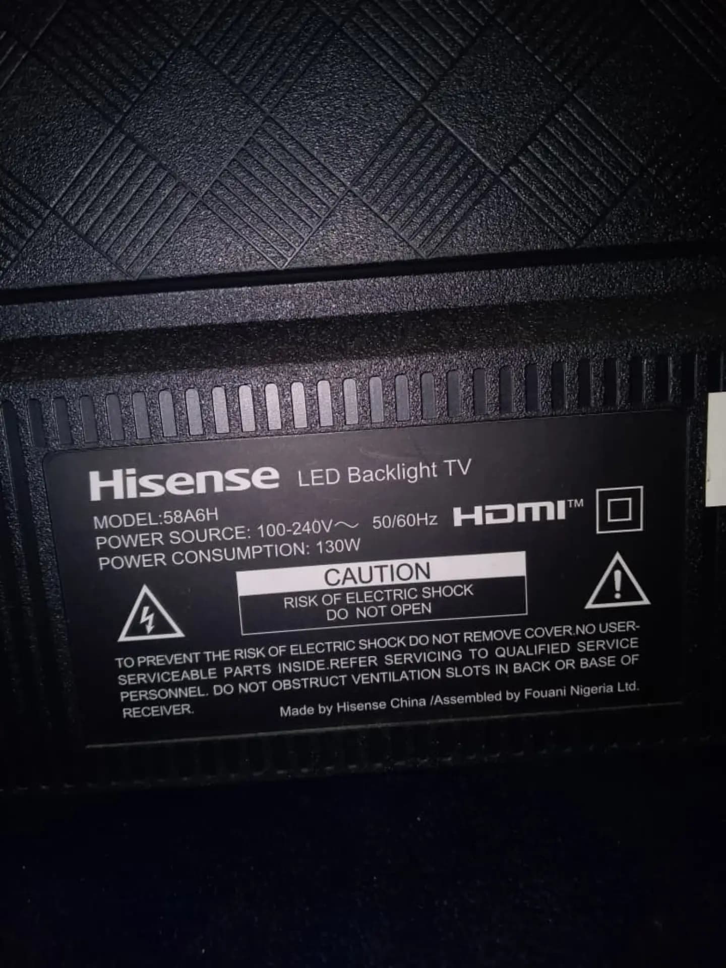 Hisense 58-inch 4K UHD Smart TV