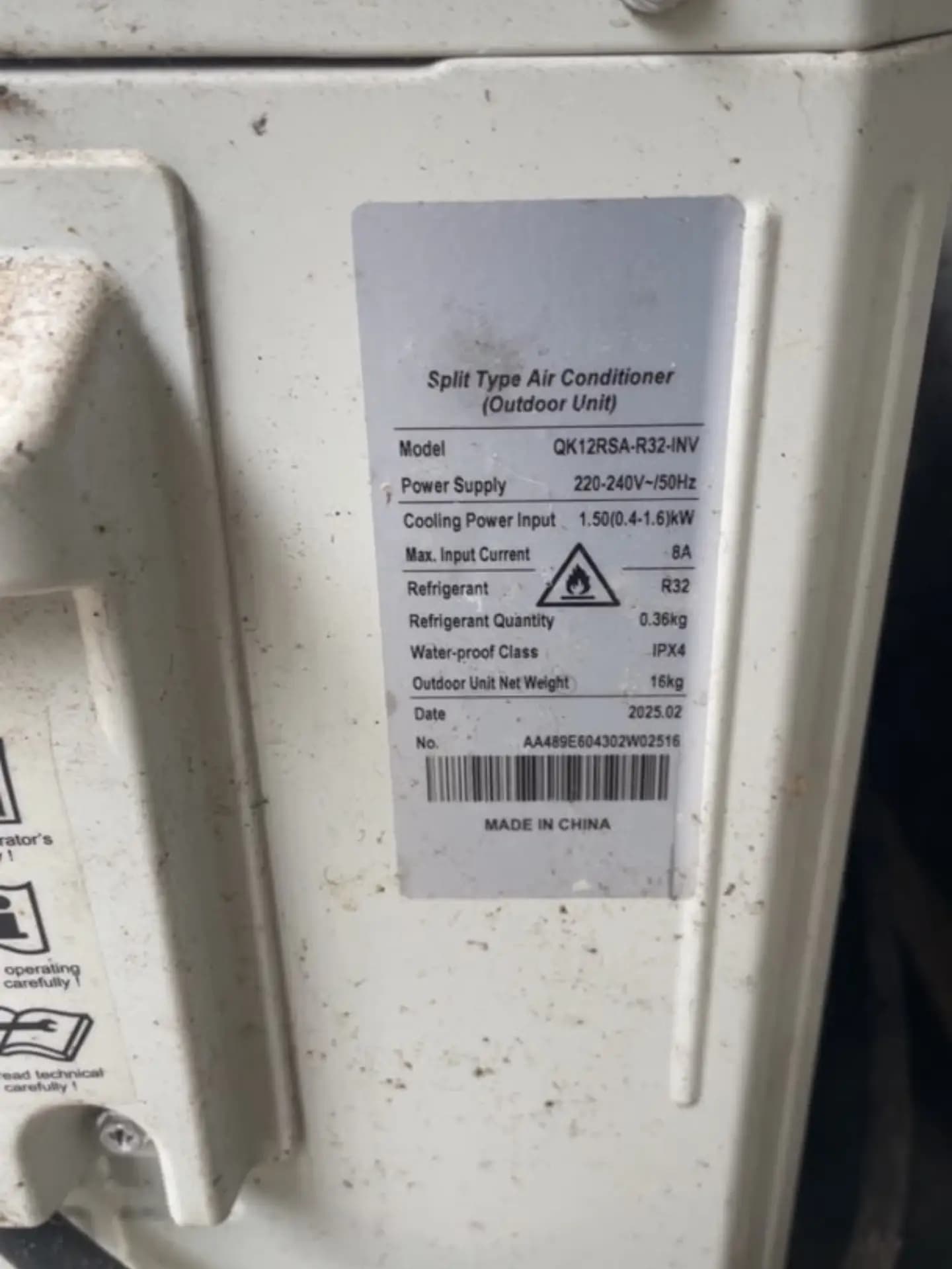 Used Royal 1.5HP Inverter AC with Kits