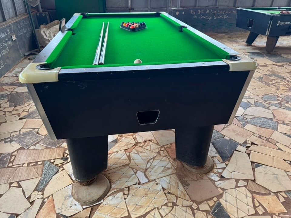 Neatly used Supermax pro marble coin snooker board with full accessories and 50 coins (3pcs available)