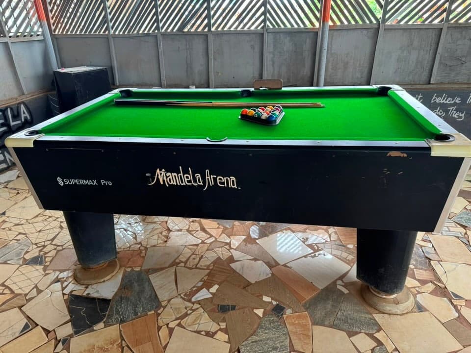 Neatly used Supermax pro marble coin snooker board with full accessories and 50 coins (3pcs available)