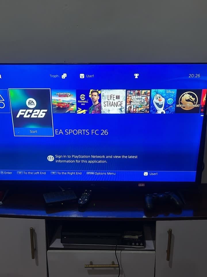 Neatly Used PS4 Slim with 2 Pads and 9 Games