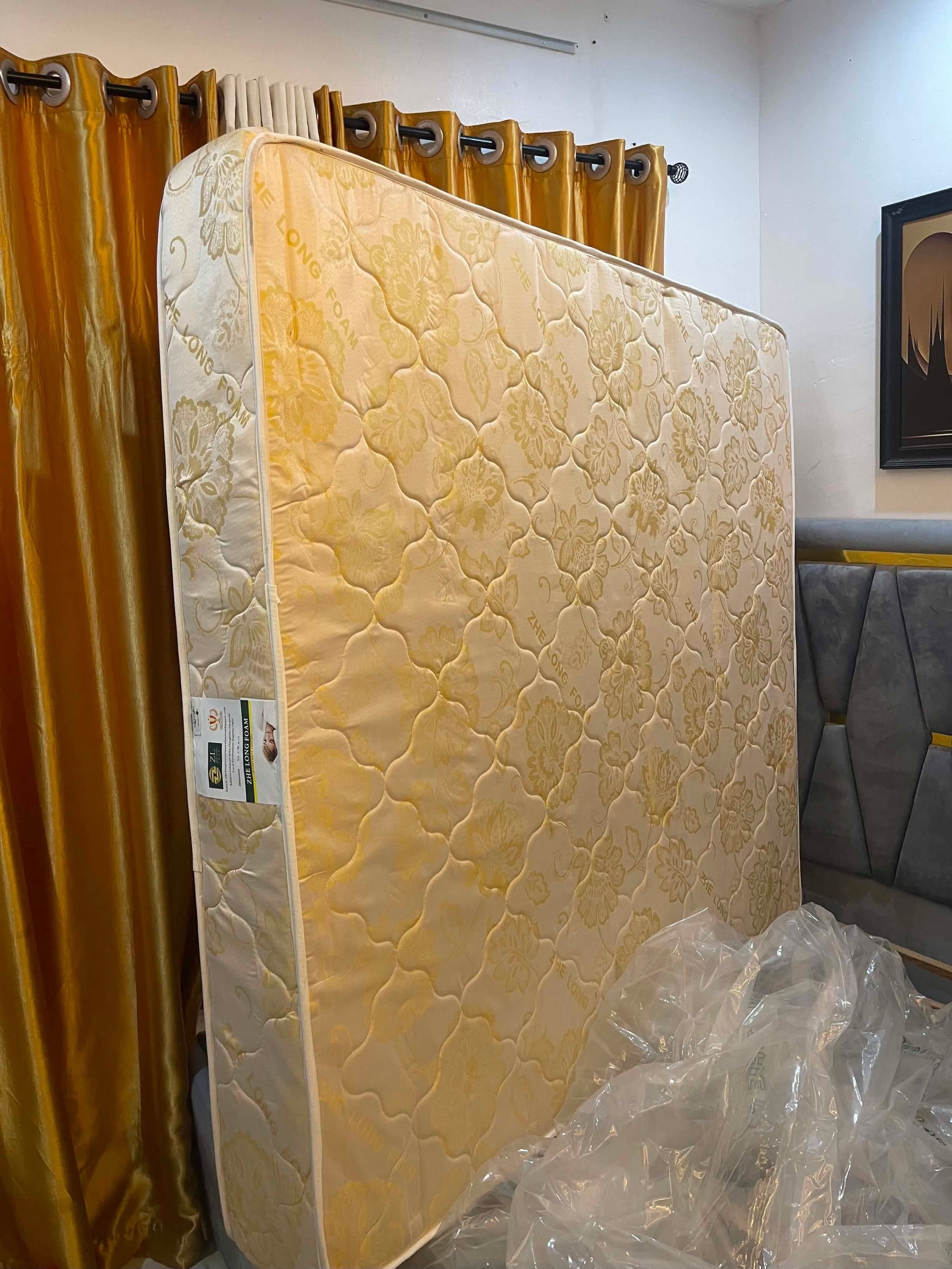 6 by 6 Bedframe and Semi-Orthopedic Mattress