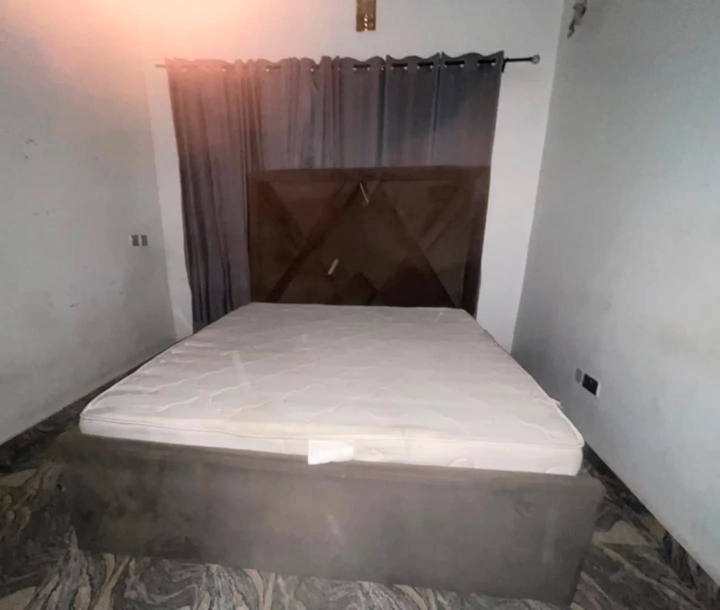 Neatly Used 6 by 6 Bedframe and Mattress