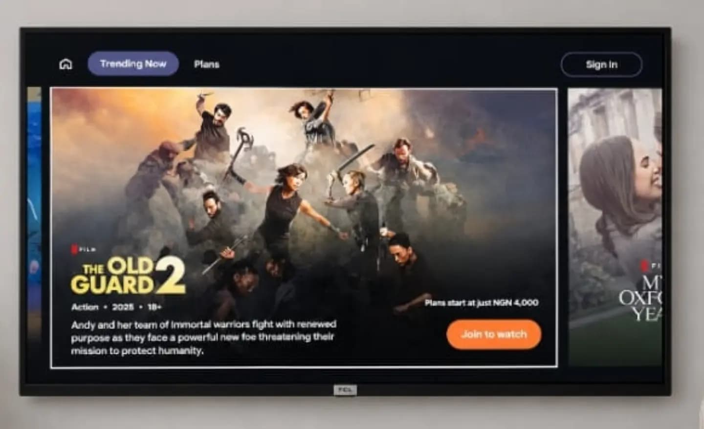 Neatly Used 32" Smart TV TCL
