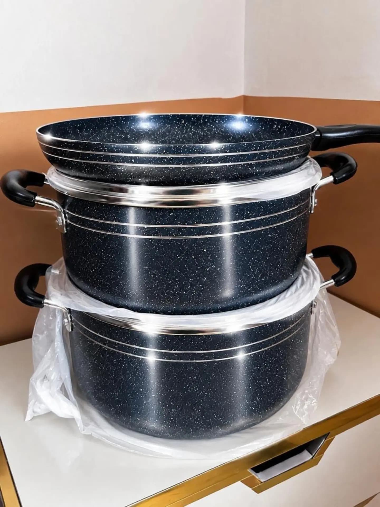 New 3-Pot Set Non-Stick Cookware